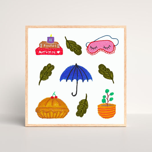 Cozy Autumn Art Print by Neptune Paper, New York