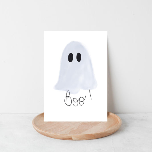 Little Ghost Boo Halloween Card by Neptune Paper, New York