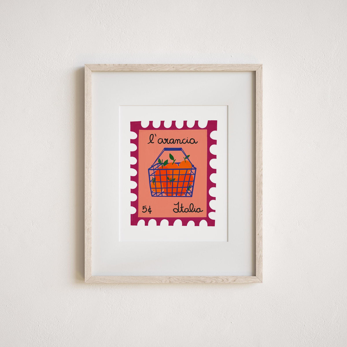 Italian Orange Art Print by Neptune Paper, New York