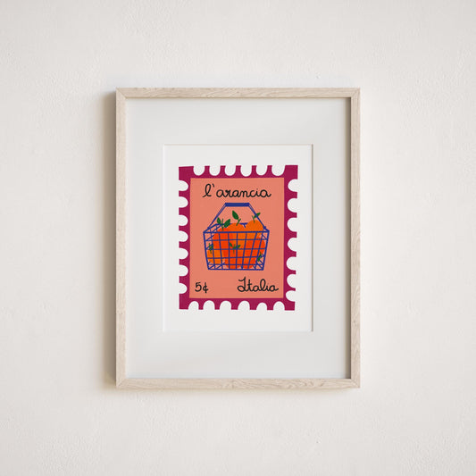 Italian Orange Art Print by Neptune Paper, New York