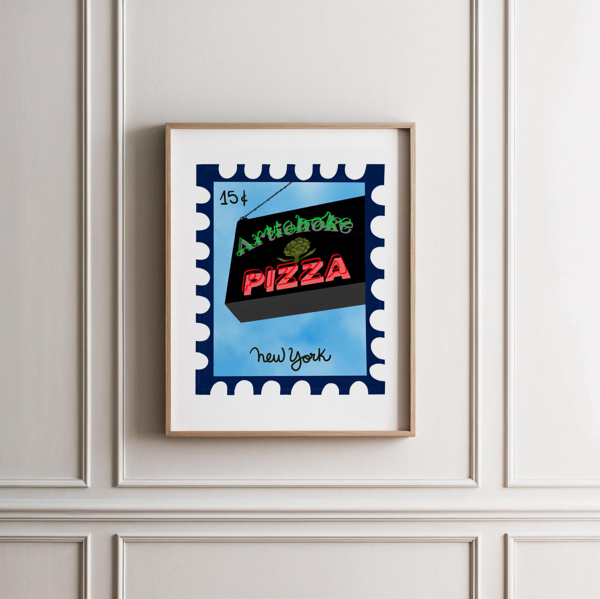 NYC Artichoke Pizza Art Print by Neptune Paper – photo 6 of 6