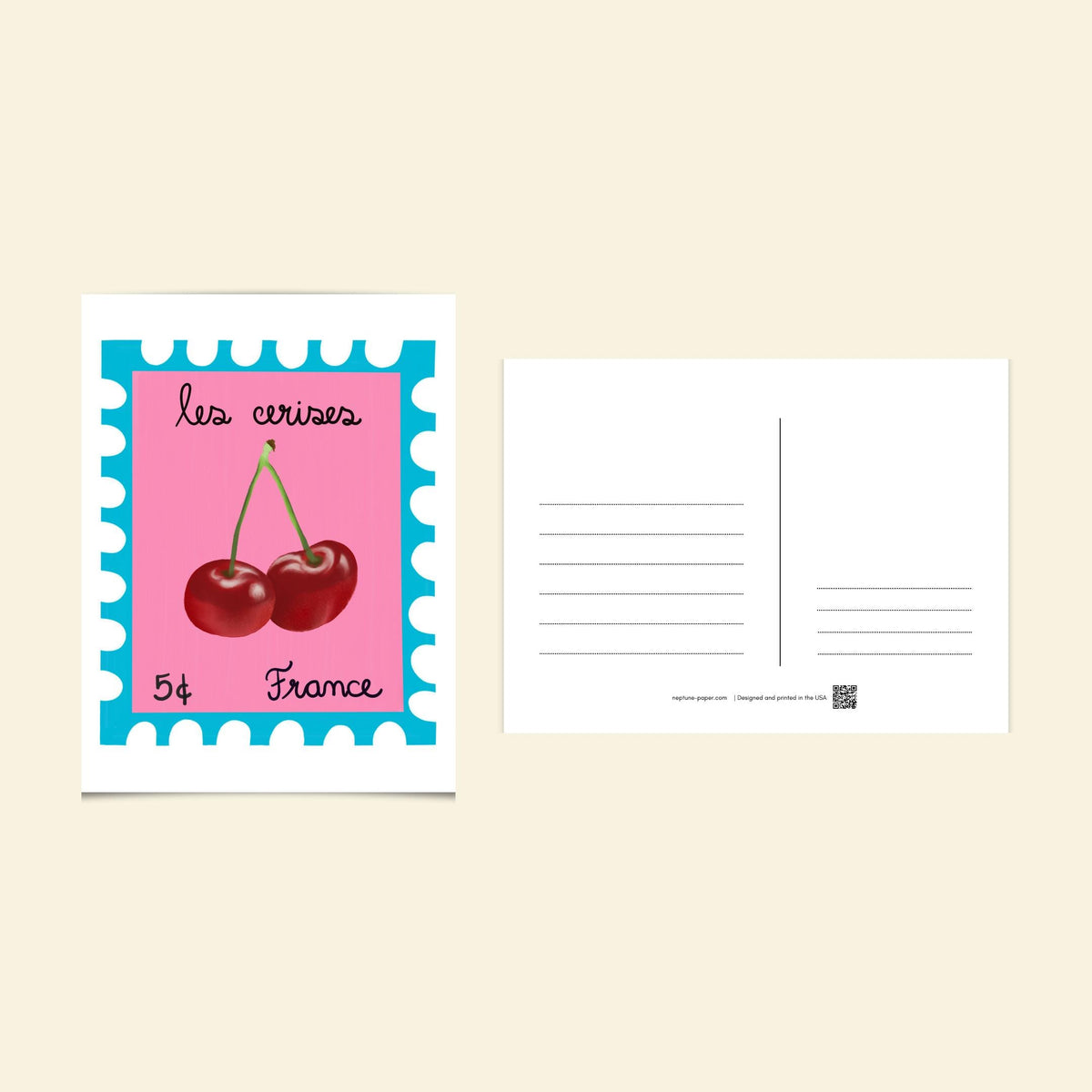 Mediterranean Stamp Postcards by Neptune Paper – photo 5 of 8