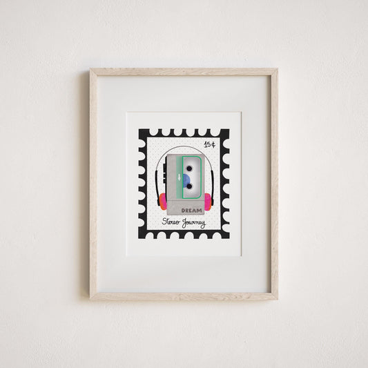 Walkman Art Print by Neptune Paper, New York