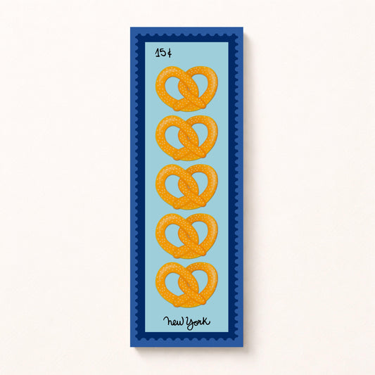 NYC Pretzel Bookmark by Neptune Paper, New York