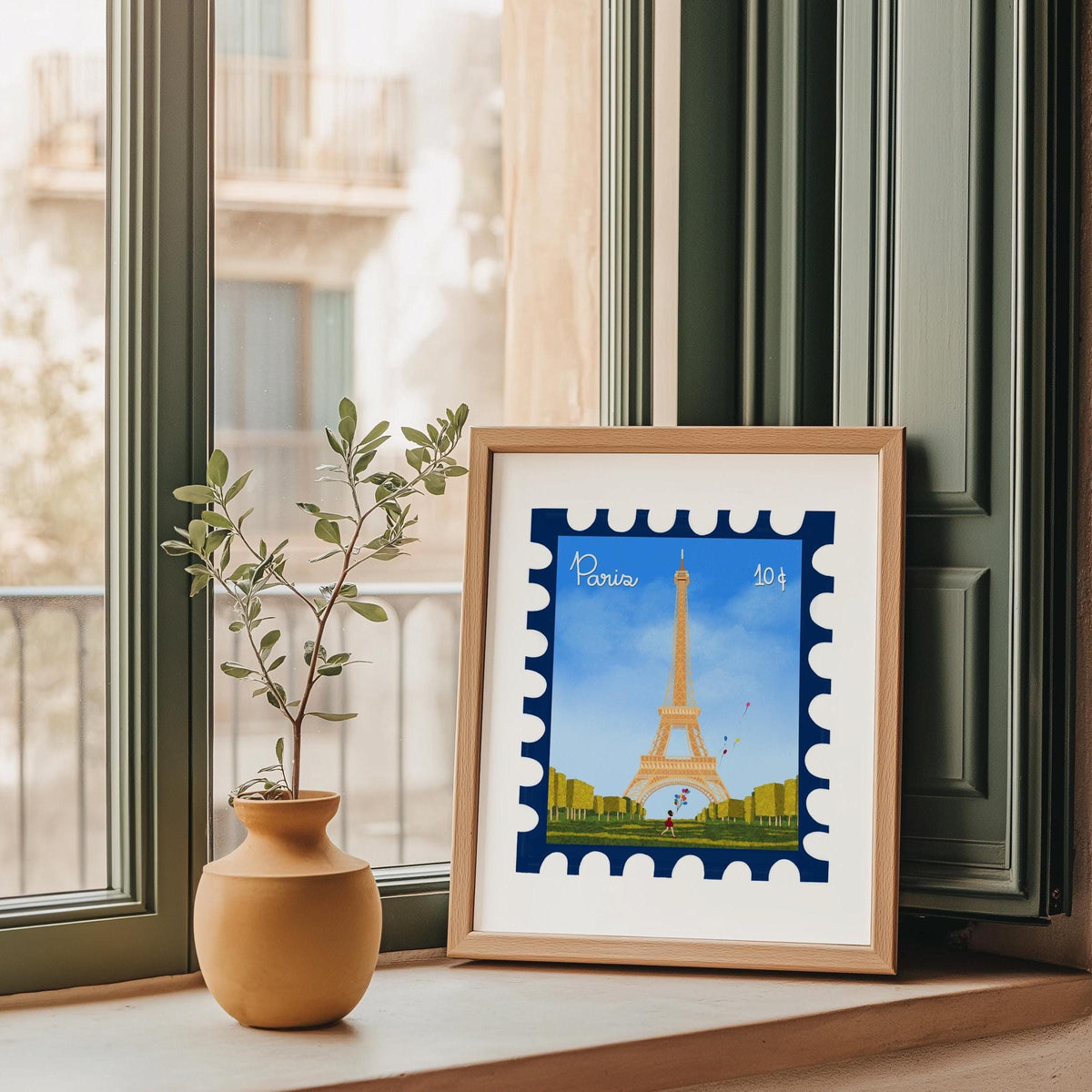 Vintage Paris Stamp Art Print by Neptune Paper – photo 3 of 7