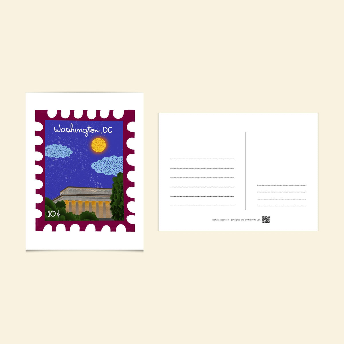 Washington DC Stamp Postcards by Neptune Paper – photo 3 of 7