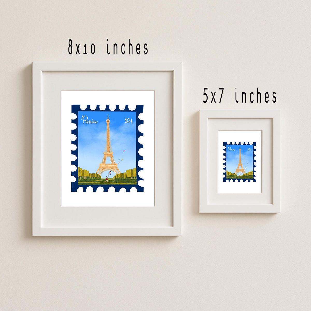 Vintage Paris Stamp Art Print by Neptune Paper – photo 2 of 7