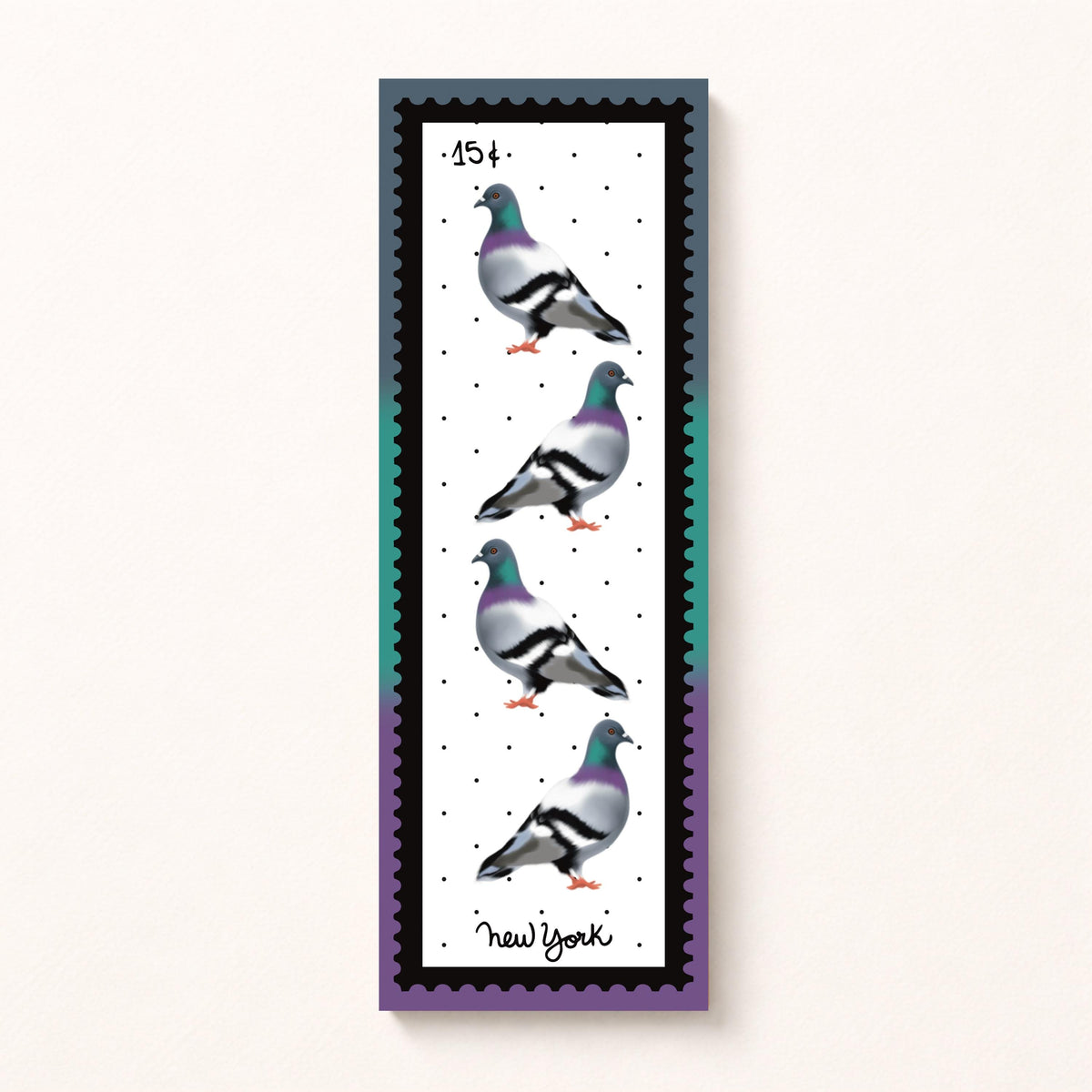 NYC Pigeon Bookmark by Neptune Paper, New York