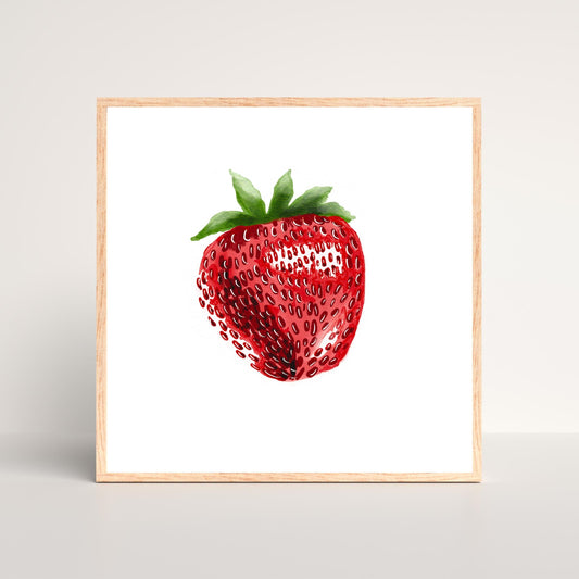 Strawberry Art Print by Neptune Paper, New York