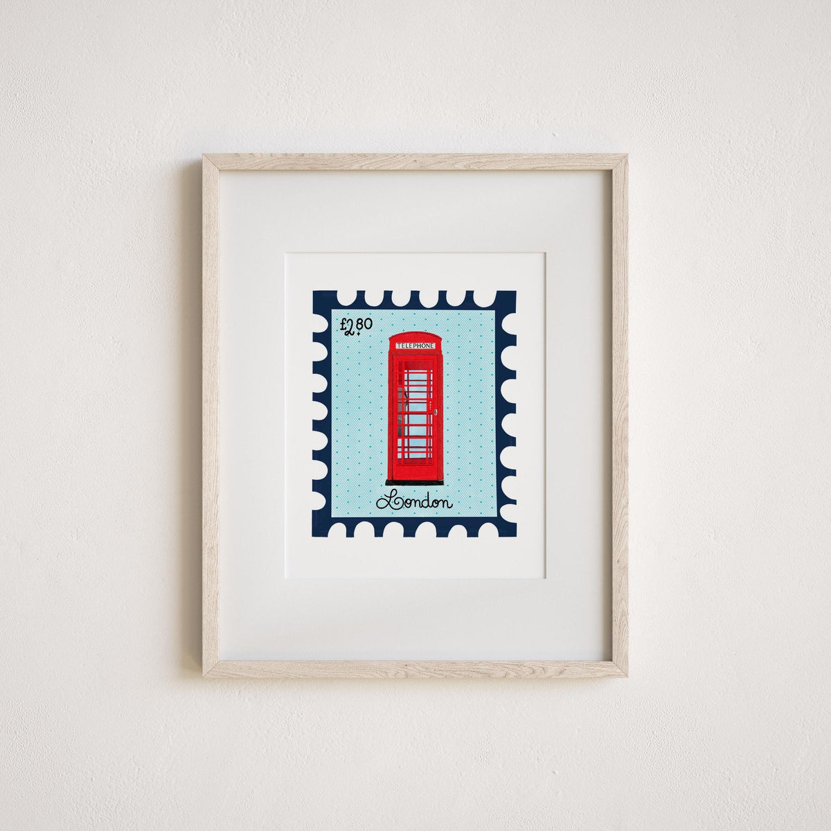 London Telephone Booth Art Print by Neptune Paper, New York