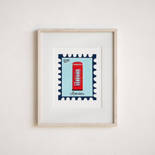 London Telephone Booth Art Print by Neptune Paper, New York