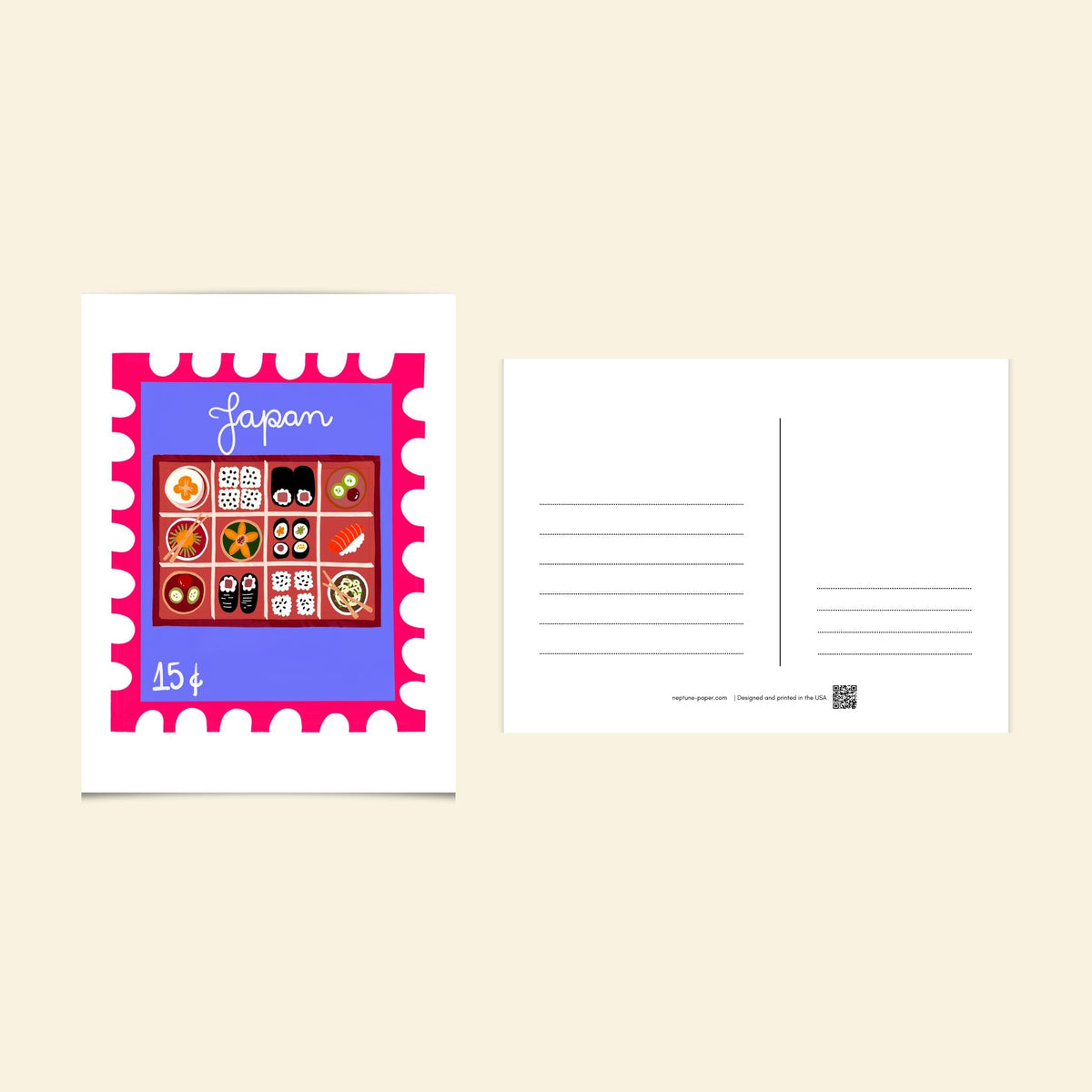 World Traveler Stamp Postcards by Neptune Paper – photo 6 of 10