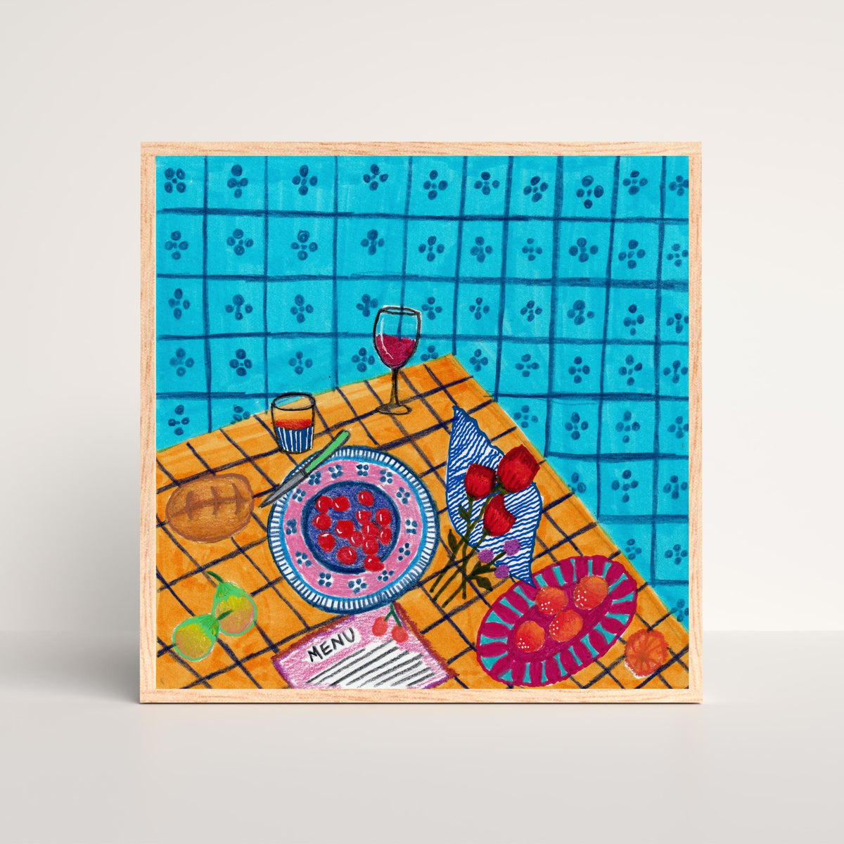 Dinner Table Art Print by Neptune Paper, New York