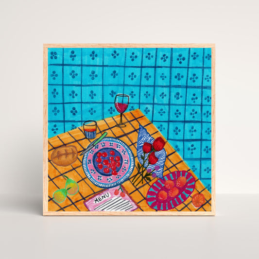 Dinner Table Art Print by Neptune Paper, New York
