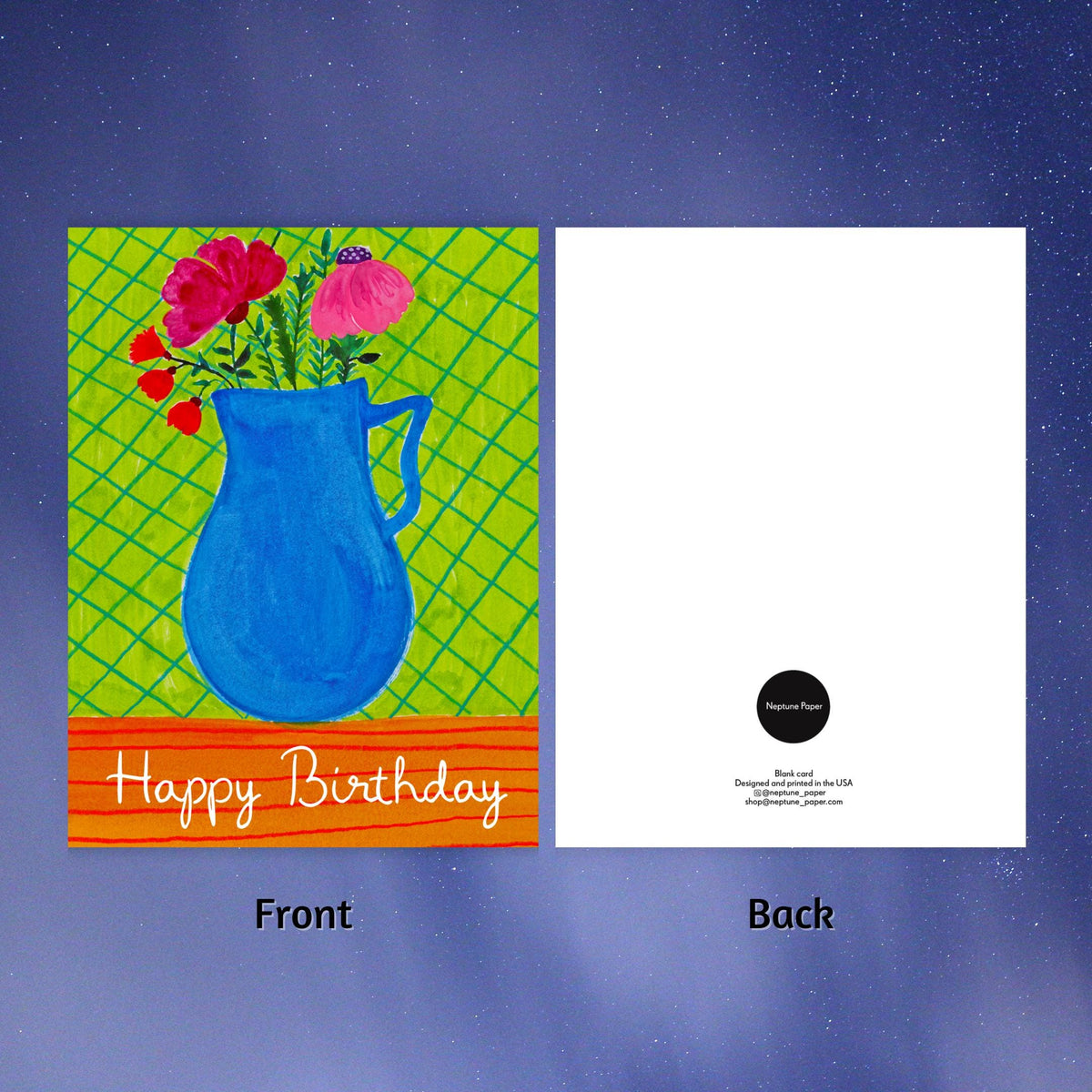 Gouache Flowers Birthday Card by Neptune Paper – photo 6 of 6