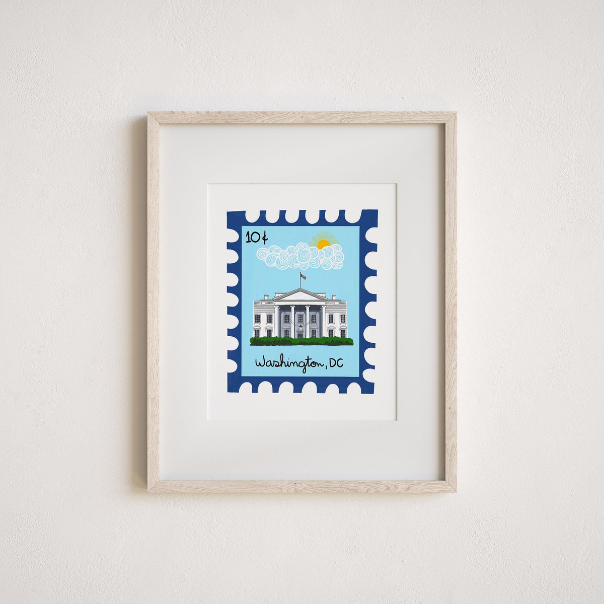 White House Art Print by Neptune Paper, New York