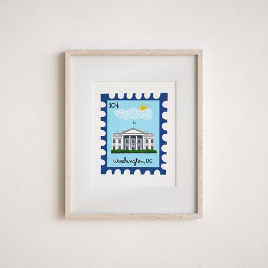 White House Art Print by Neptune Paper, New York