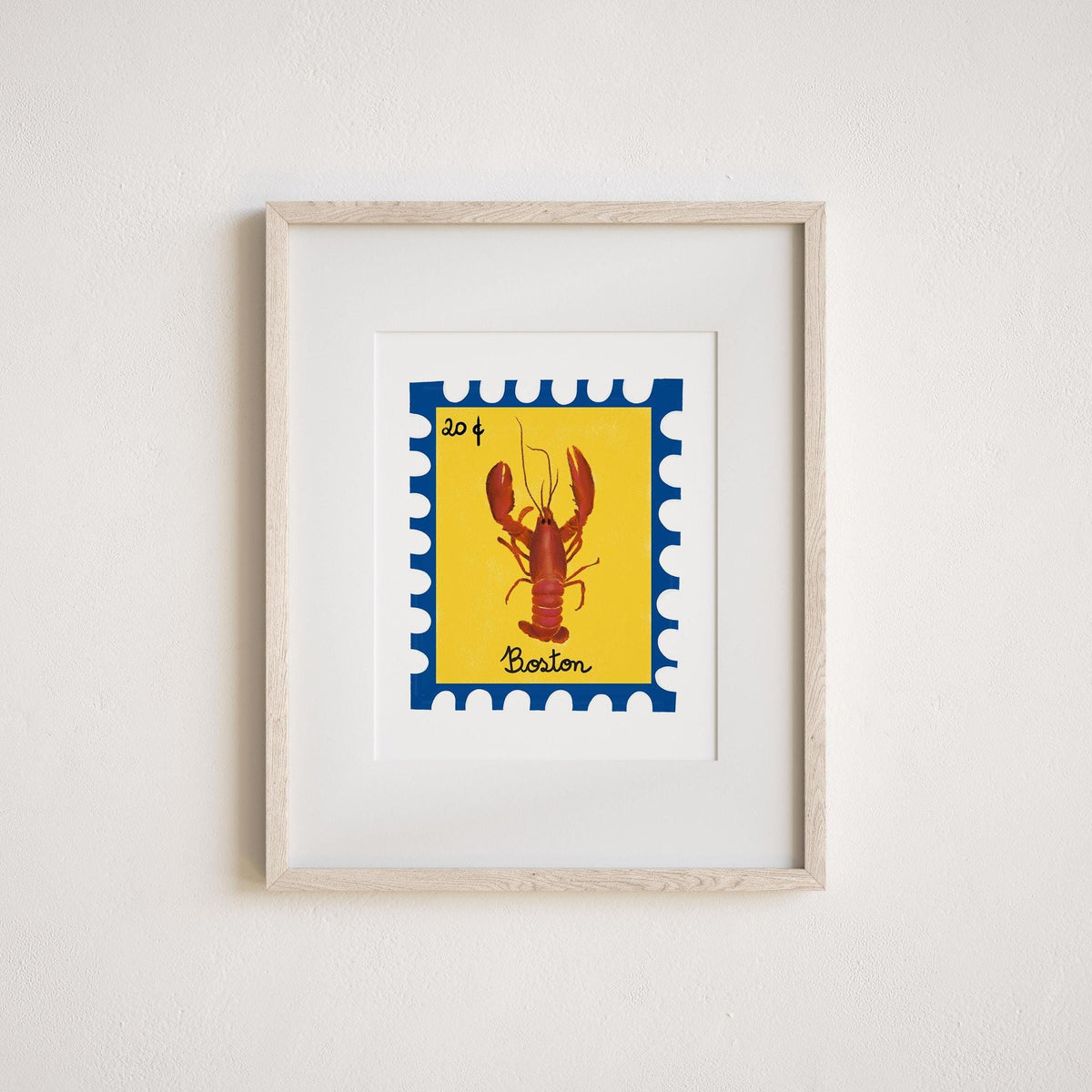 Boston Lobster Art Print by Neptune Paper, New York