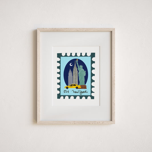 Vintage New York City Art Print by Neptune Paper, New York