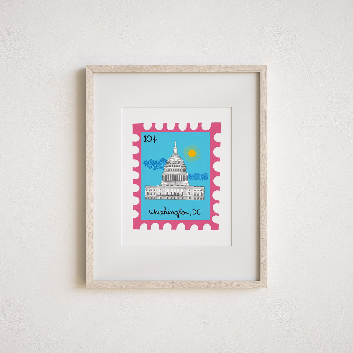 US Capitol Art Print by Neptune Paper, New York