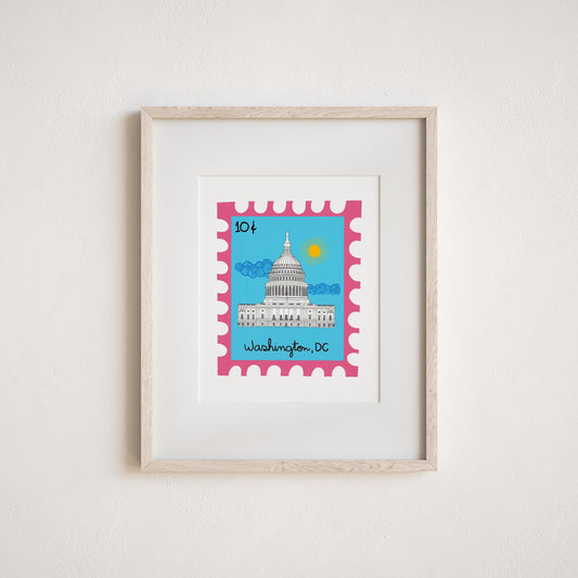 US Capitol Art Print by Neptune Paper, New York