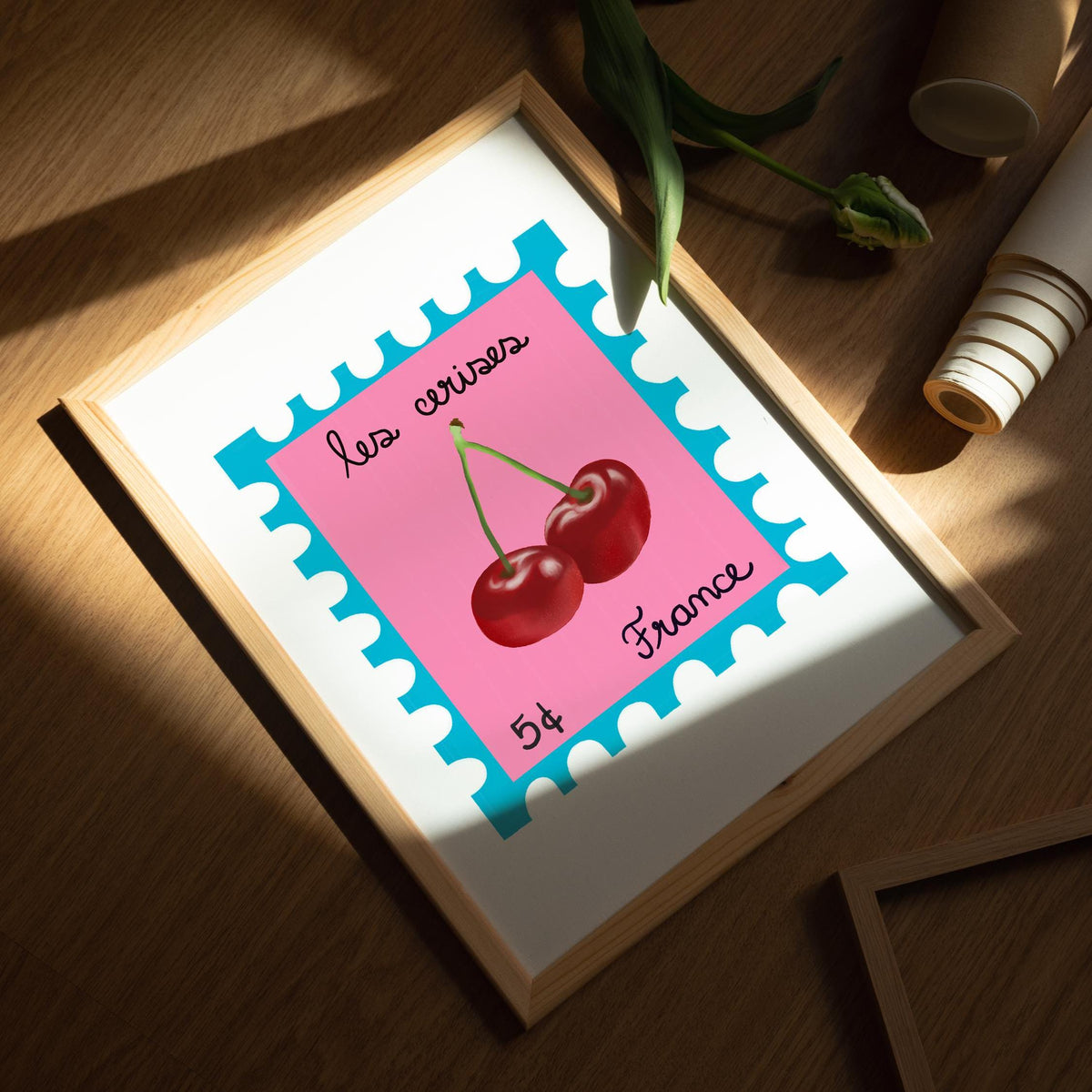 Cherry Red Art Print by Neptune Paper – photo 4 of 5