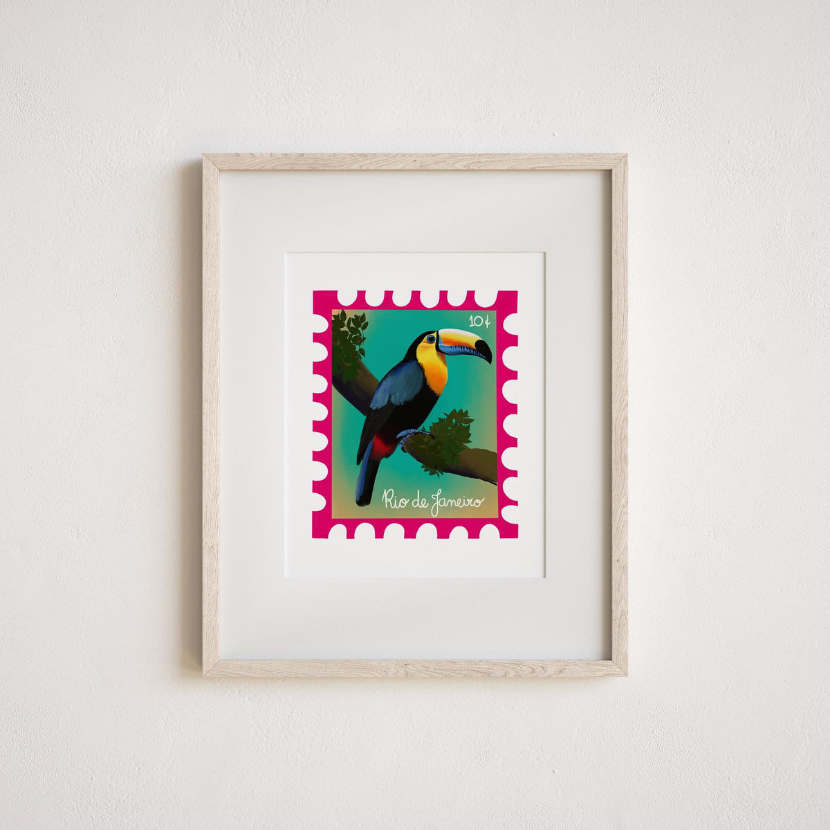 Rio de Janeiro Toucan Art Print by Neptune Paper, New York