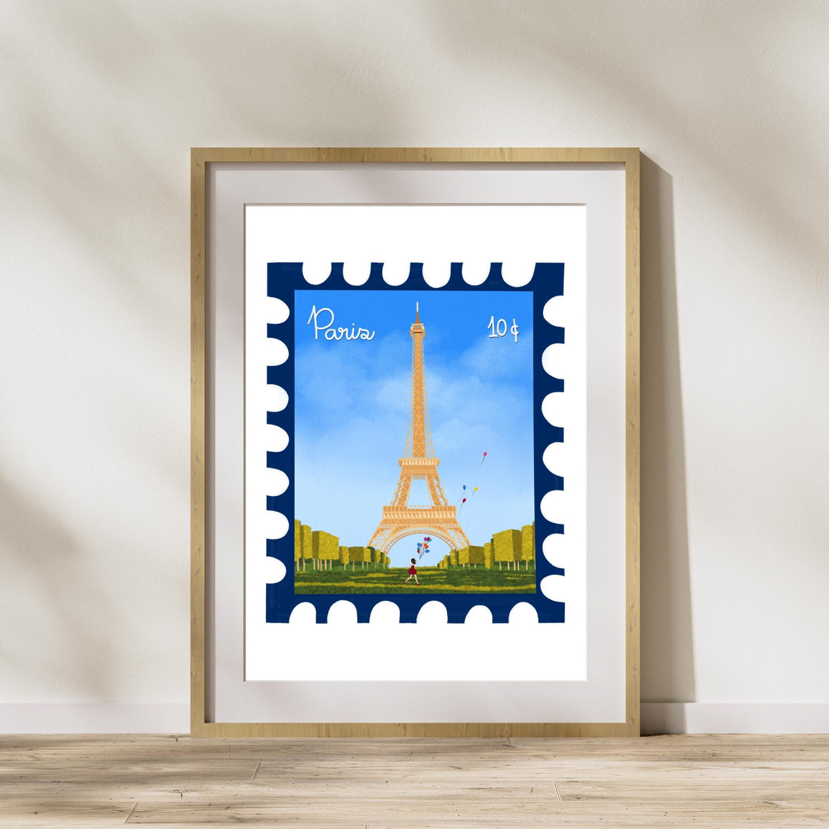 Vintage Paris Stamp Art Print by Neptune Paper – photo 5 of 7