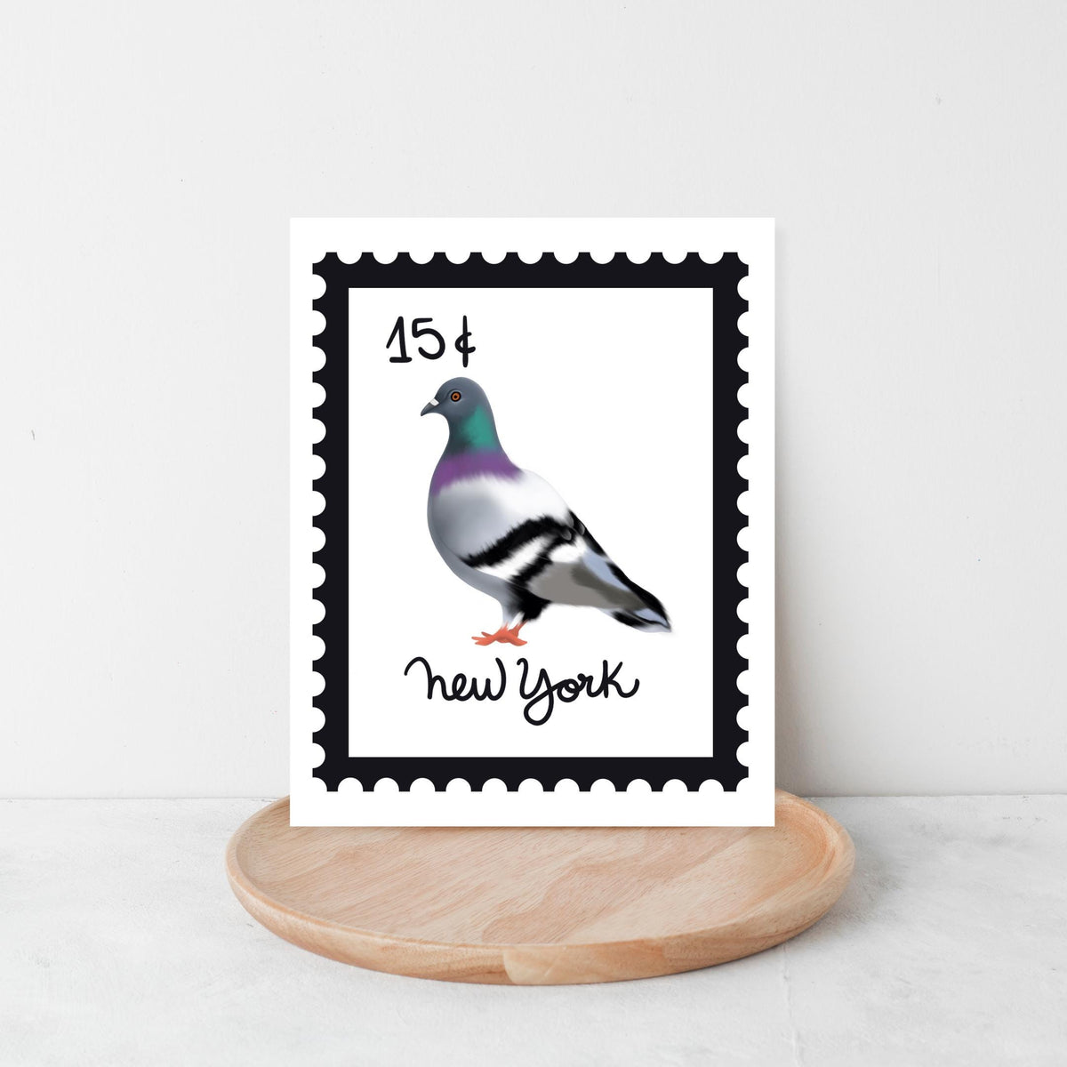 Vintage Stamp NYC Greeting Card by Neptune Paper – photo 2 of 6