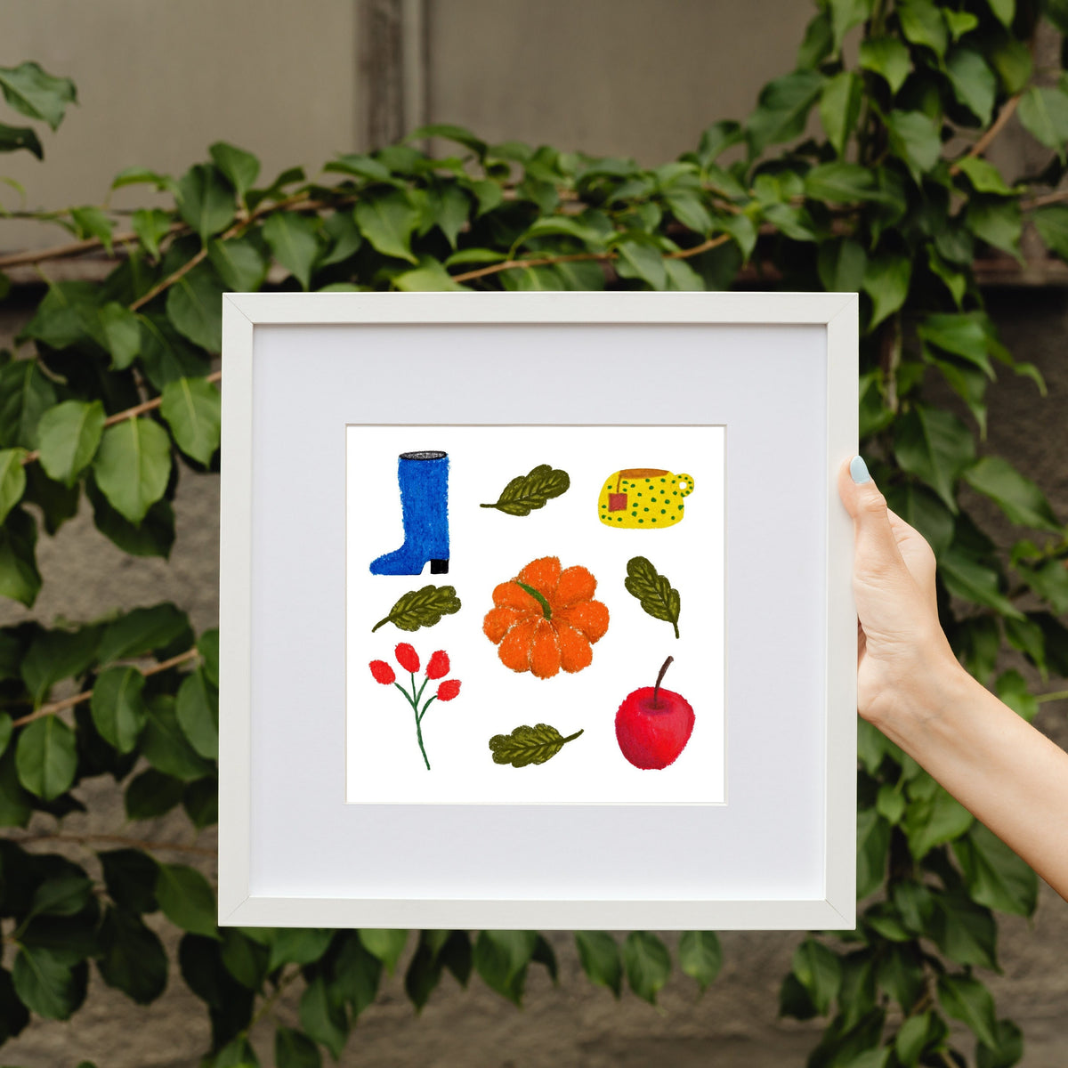 Vibrant Pumpkin Art Print by Neptune Paper – photo 2 of 6