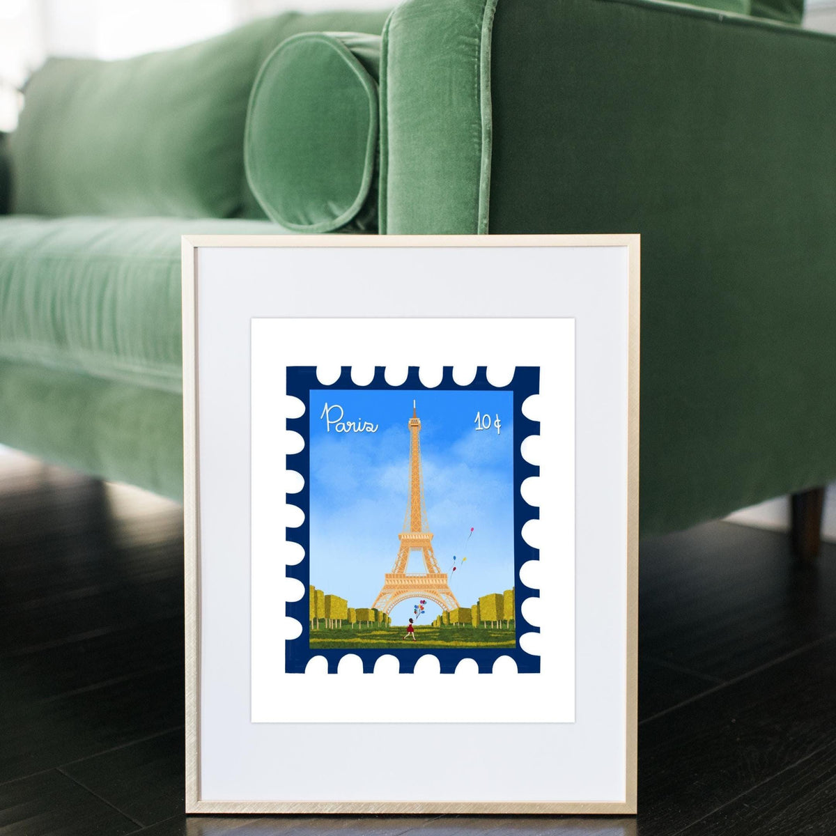 Vintage Paris Stamp Art Print by Neptune Paper – photo 7 of 7