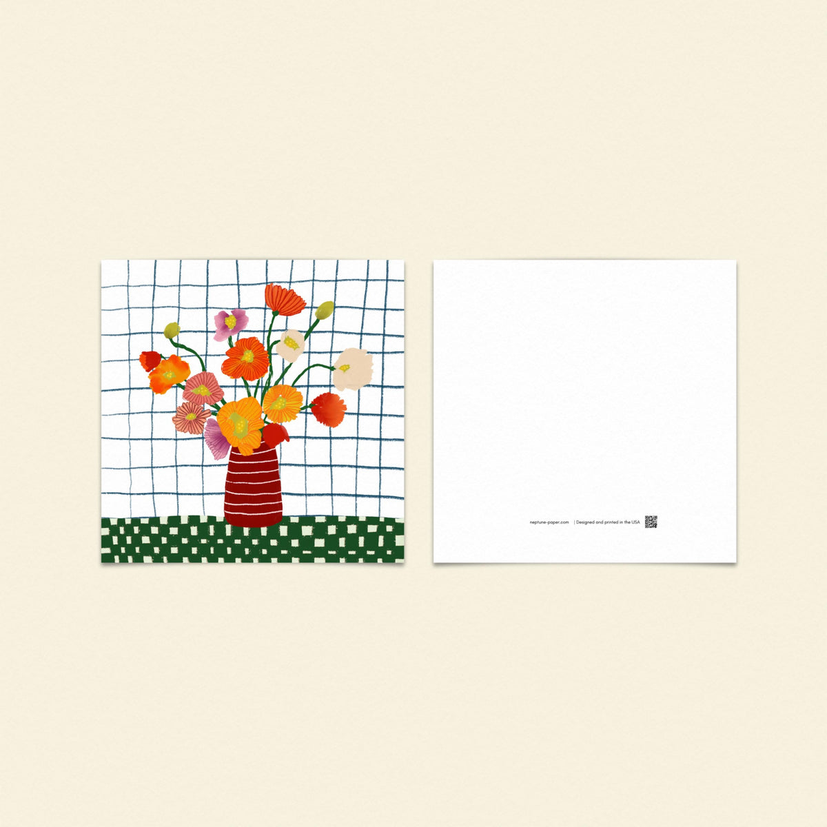 Still Life Square Postcards by Neptune Paper, New York